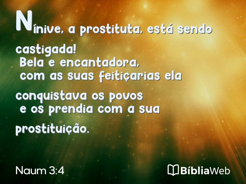 Naum 3:4 em imagem para compartilhar