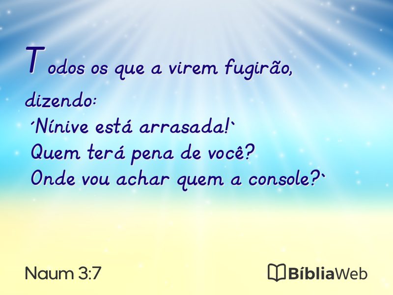 Naum 3:7 em imagem para compartilhar