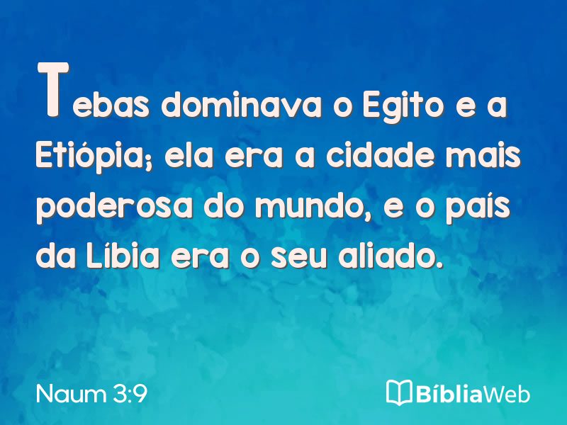 Naum 3:9 em imagem para compartilhar