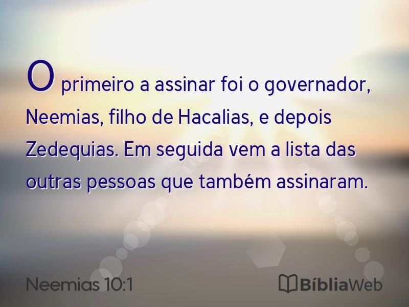 Neemias 10:1 em imagem para compartilhar