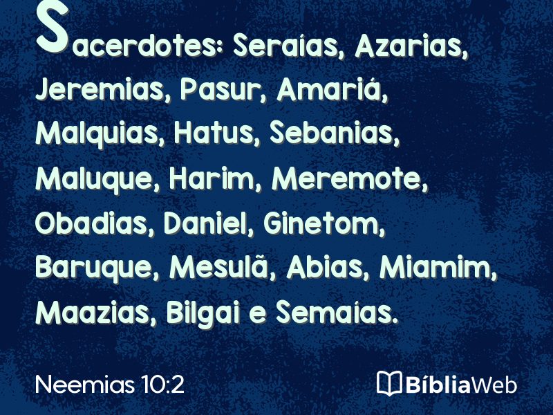 Neemias 10:2 em imagem para compartilhar
