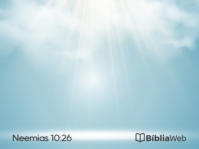 Neemias 10:26 em imagem para compartilhar