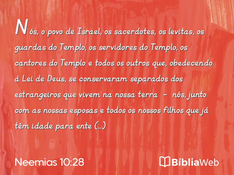 Neemias 10:28 em imagem para compartilhar