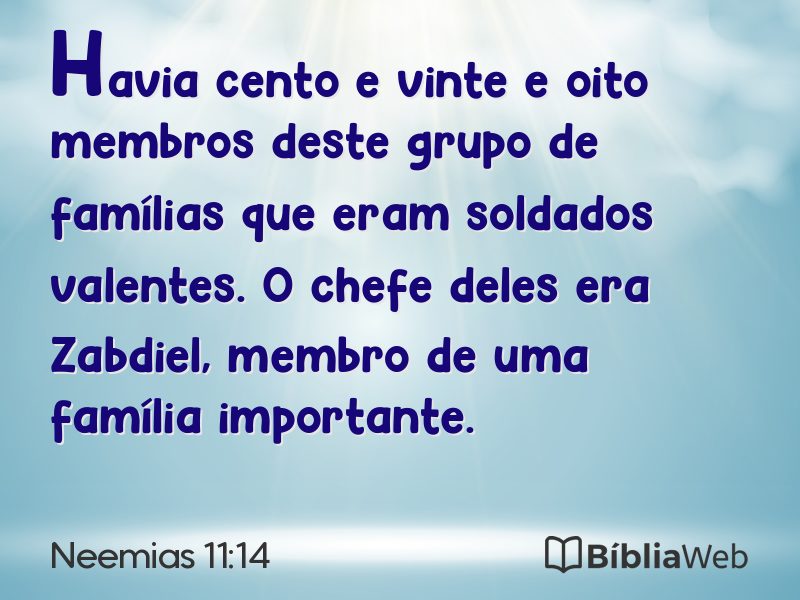Neemias 11:14 em imagem para compartilhar