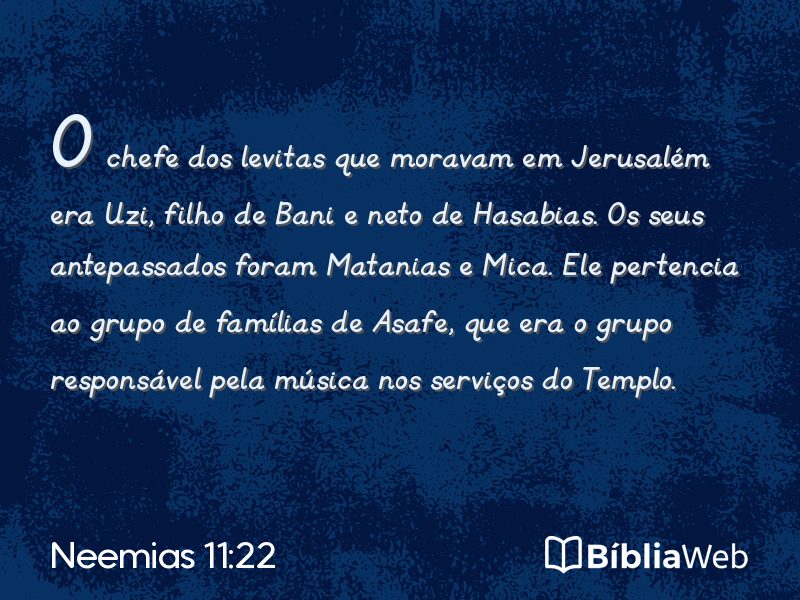 Neemias 11:22 em imagem para compartilhar