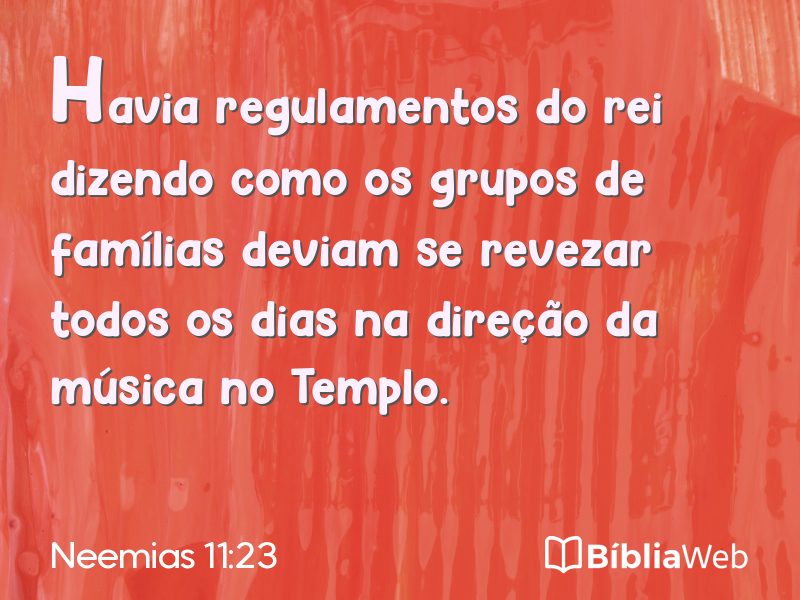 Neemias 11:23 em imagem para compartilhar