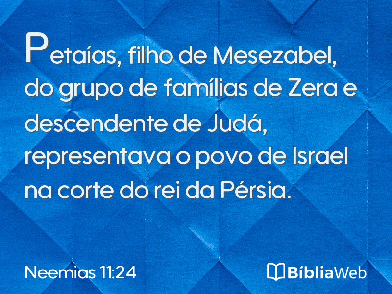 Neemias 11:24 em imagem para compartilhar