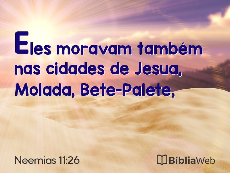 Neemias 11:26 em imagem para compartilhar