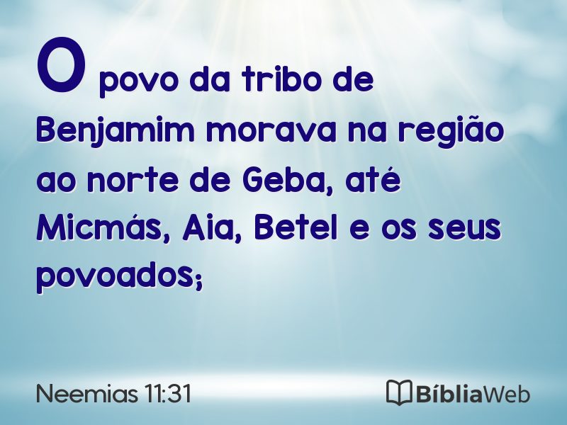 Neemias 11:31 em imagem para compartilhar