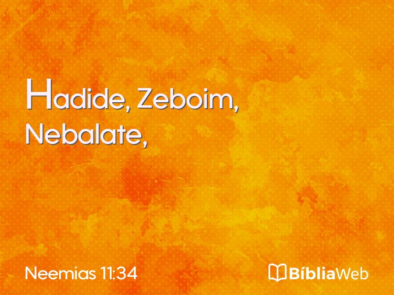 Neemias 11:34 em imagem para compartilhar