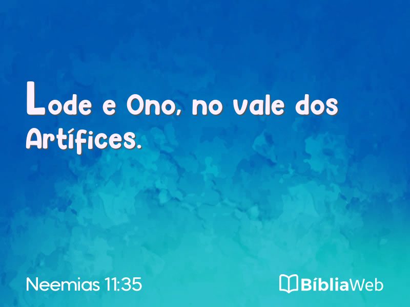 Neemias 11:35 em imagem para compartilhar