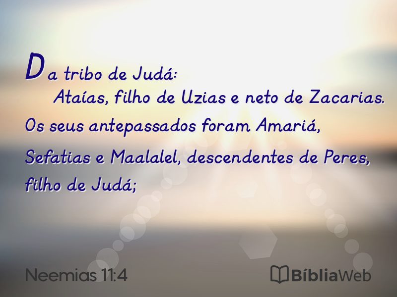 Neemias 11:4 em imagem para compartilhar