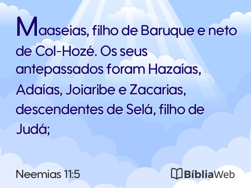 Neemias 11:5 em imagem para compartilhar