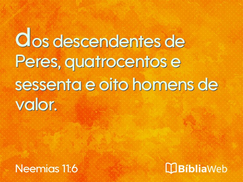 Neemias 11:6 em imagem para compartilhar