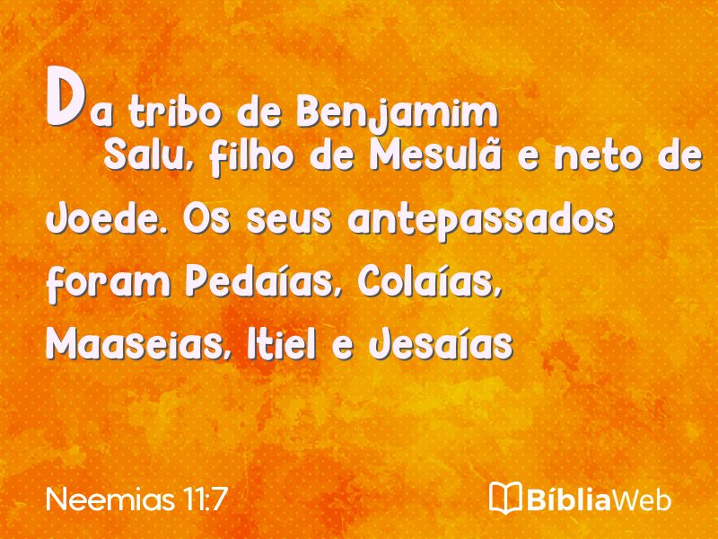 Neemias 11:7 em imagem para compartilhar
