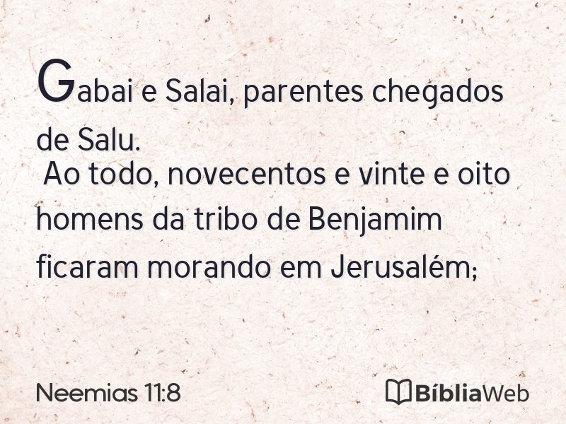 Neemias 11:8 em imagem para compartilhar