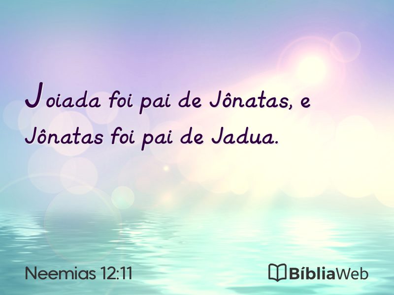 Neemias 12:11 em imagem para compartilhar
