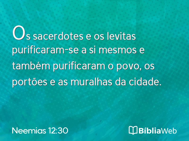 Neemias 12:30 em imagem para compartilhar