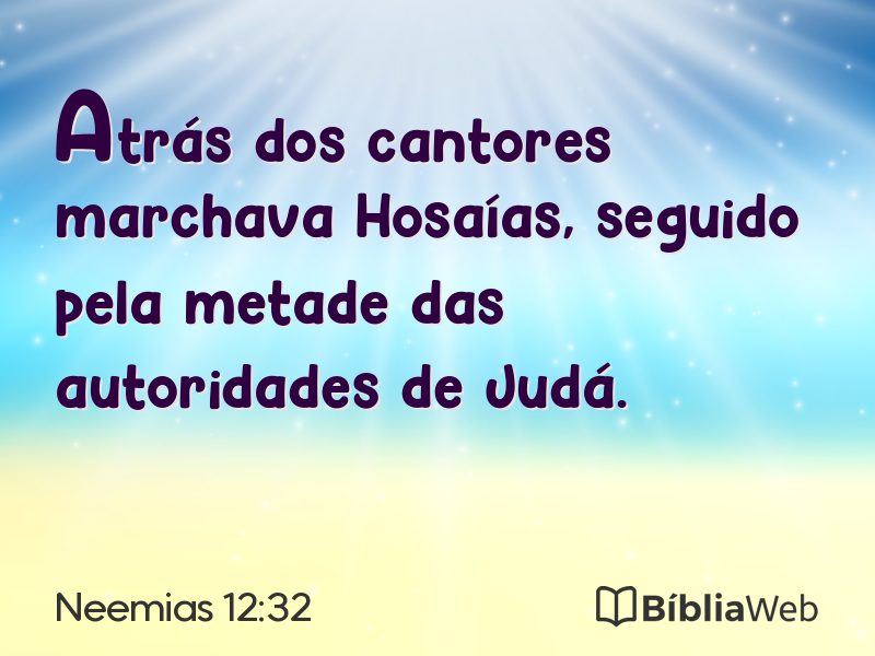 Neemias 12:32 em imagem para compartilhar