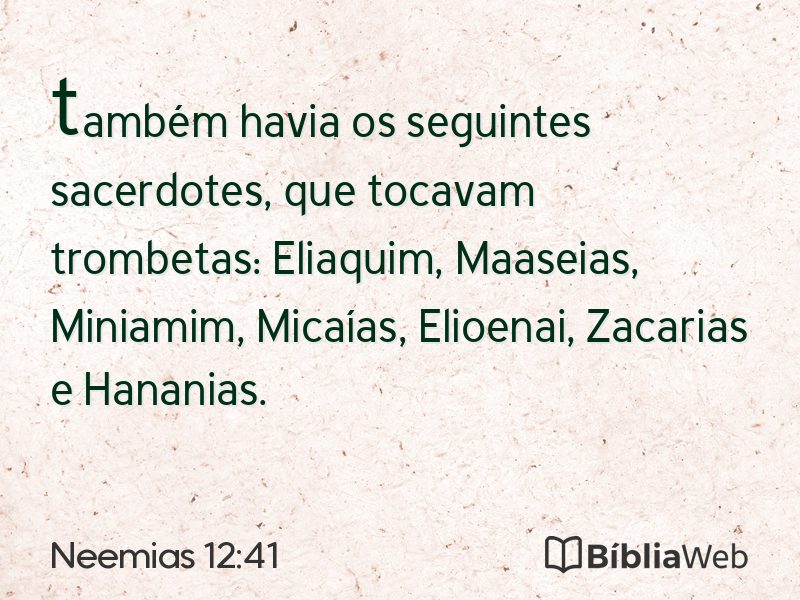 Neemias 12:41 em imagem para compartilhar