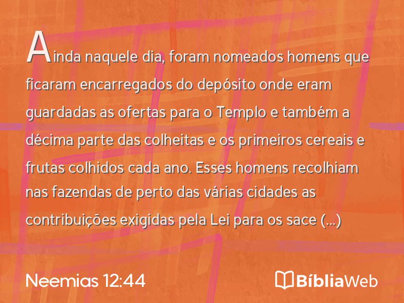 Neemias 12:44 em imagem para compartilhar