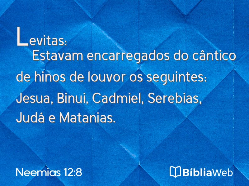 Neemias 12:8 em imagem para compartilhar