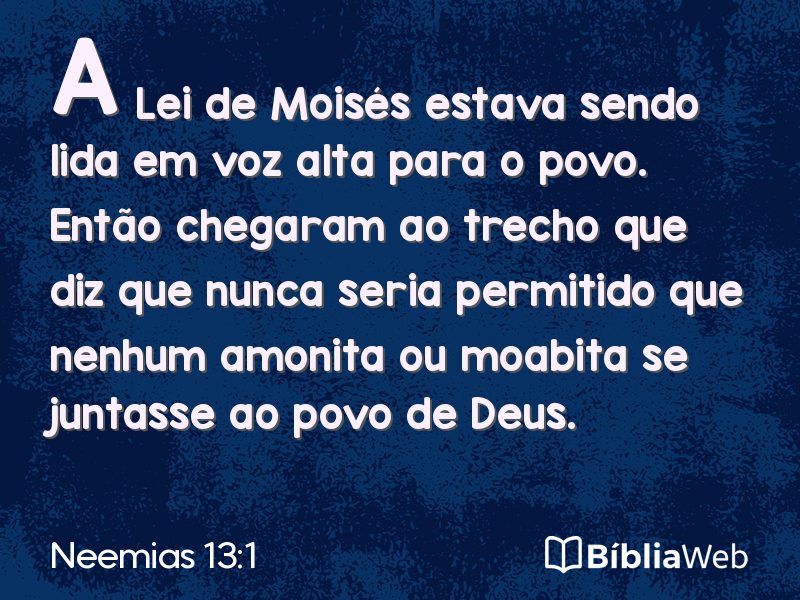 Neemias 13:1 em imagem para compartilhar