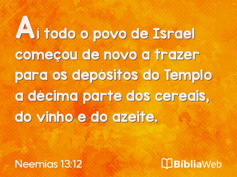 Neemias 13:12 em imagem para compartilhar