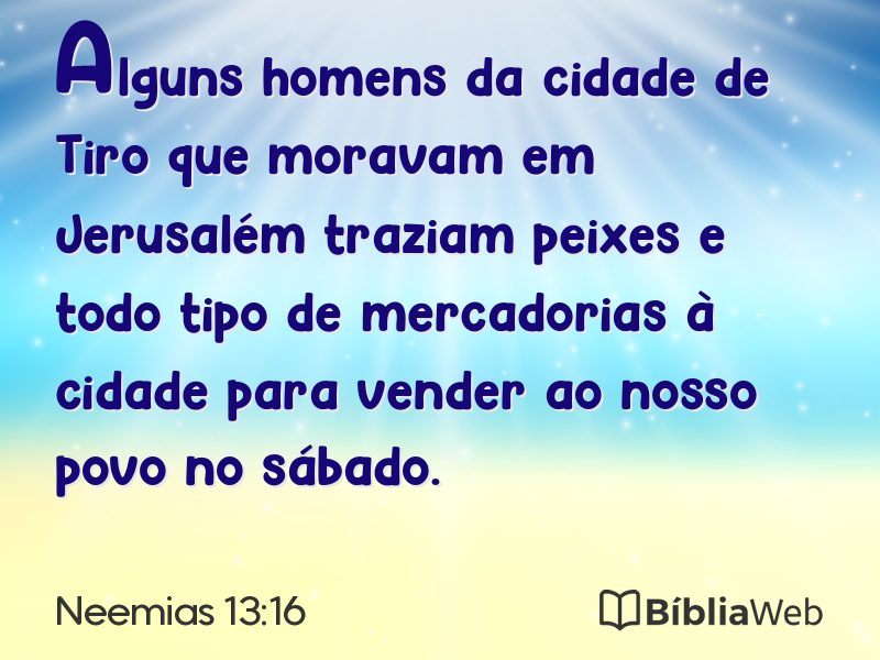 Neemias 13:16 em imagem para compartilhar