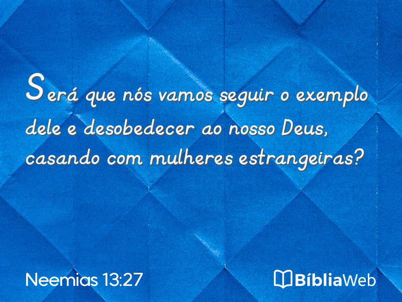 Neemias 13:27 em imagem para compartilhar
