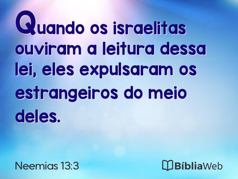 Neemias 13:3 em imagem para compartilhar