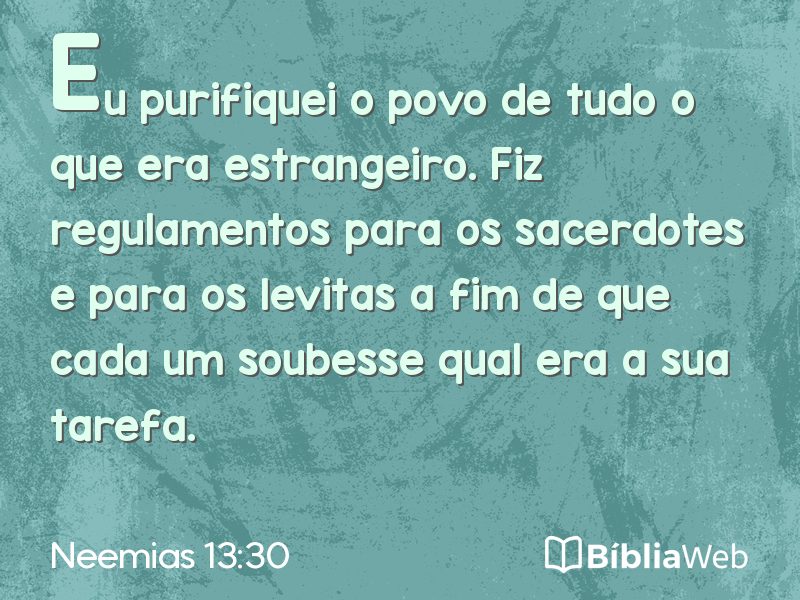 Neemias 13:30 em imagem para compartilhar