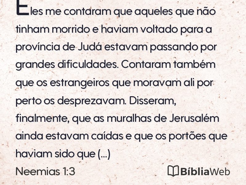 Neemias 1:3 em imagem para compartilhar