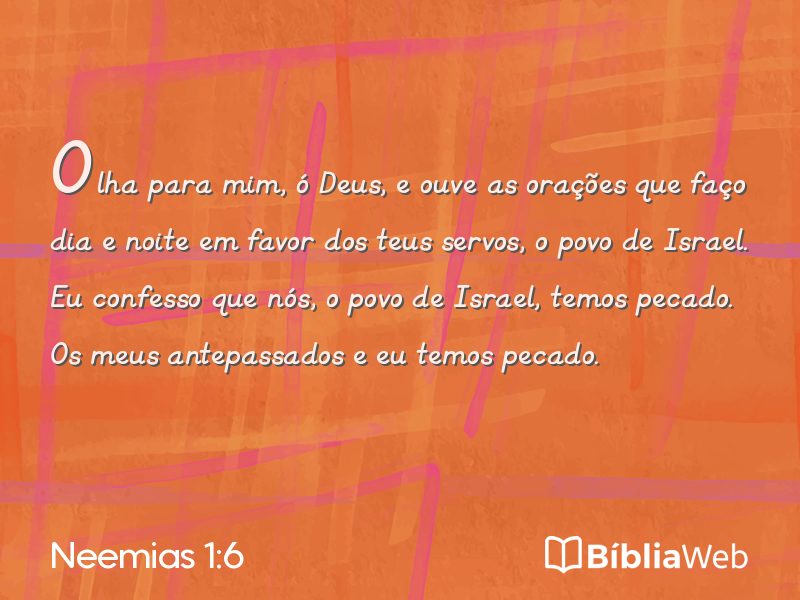 Neemias 1:6 em imagem para compartilhar