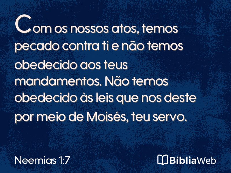 Neemias 1:7 em imagem para compartilhar