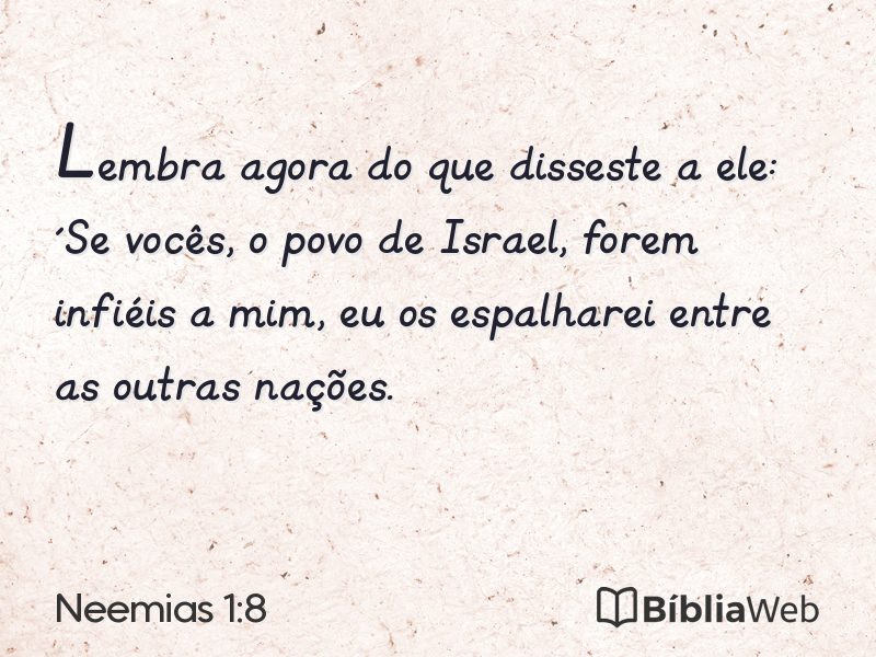 Neemias 1:8 em imagem para compartilhar