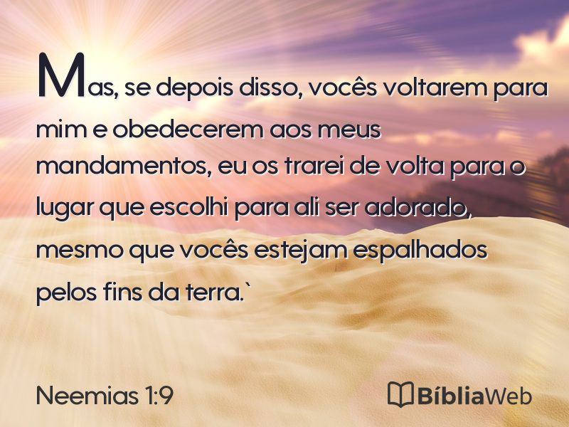 Neemias 1:9 em imagem para compartilhar