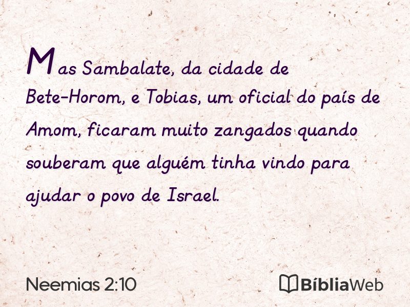 Neemias 2:10 em imagem para compartilhar