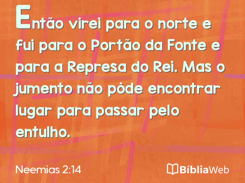 Neemias 2:14 em imagem para compartilhar