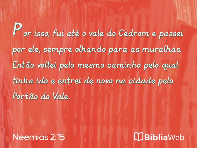 Neemias 2:15 em imagem para compartilhar