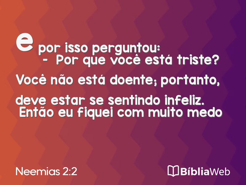 Neemias 2:2 em imagem para compartilhar