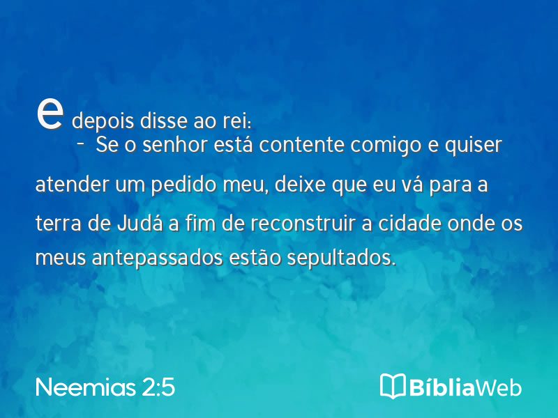 Neemias 2:5 em imagem para compartilhar
