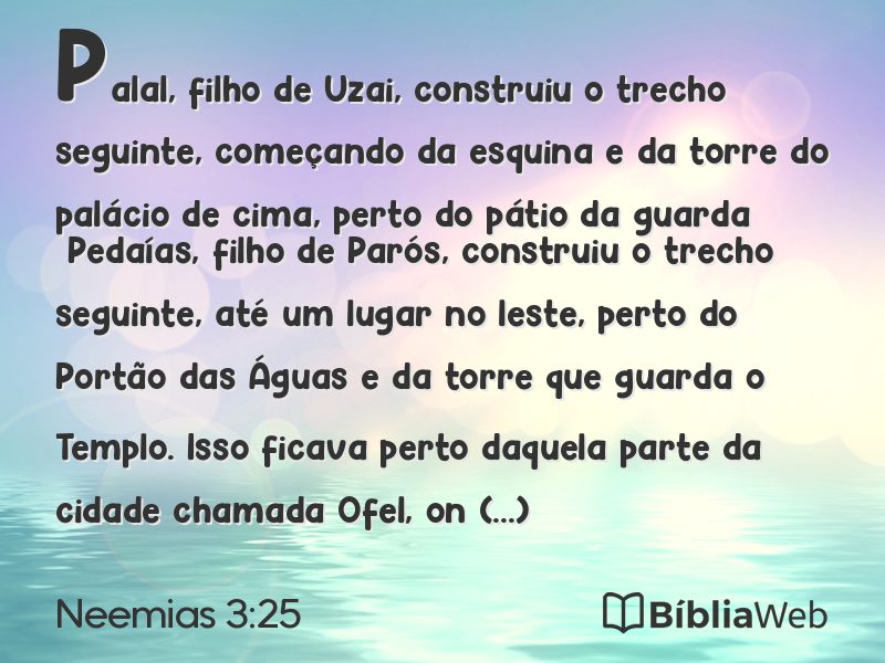 Neemias 3:25 em imagem para compartilhar