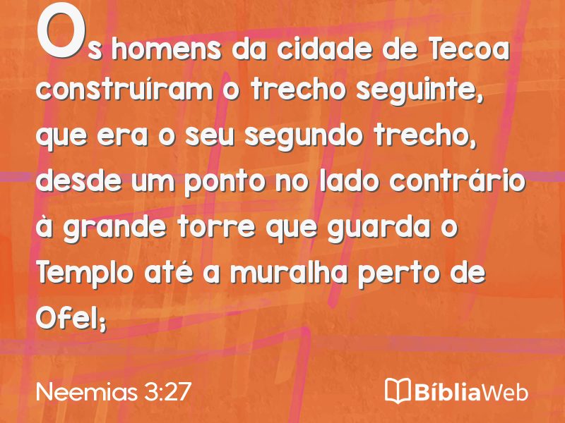 Neemias 3:27 em imagem para compartilhar