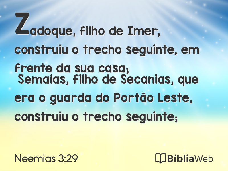 Neemias 3:29 em imagem para compartilhar
