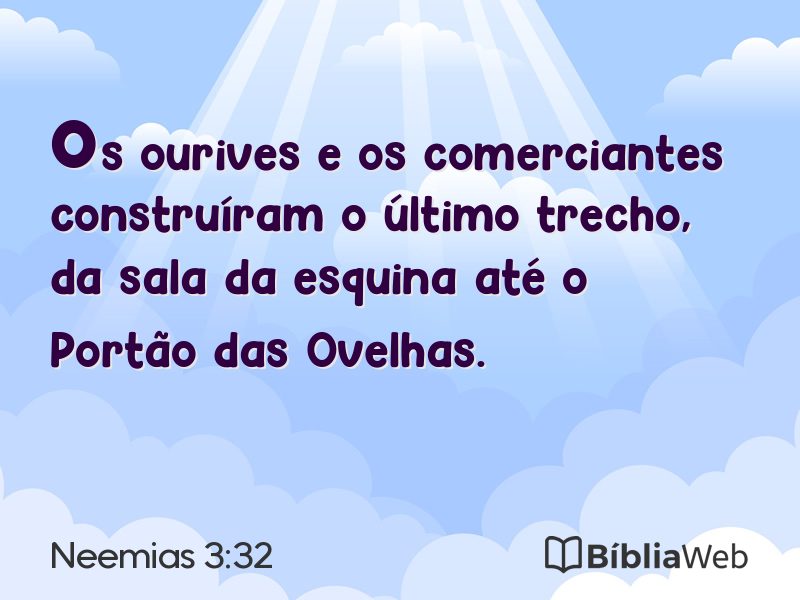 Neemias 3:32 em imagem para compartilhar