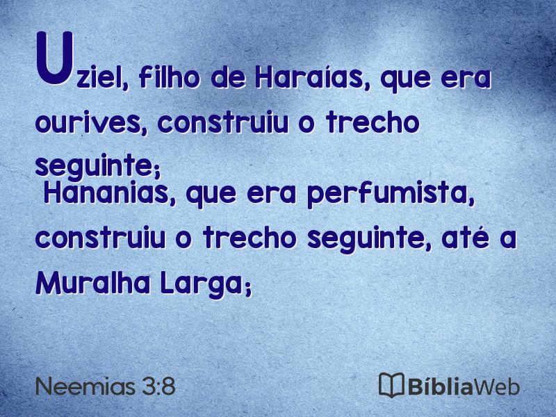 Neemias 3:8 em imagem para compartilhar