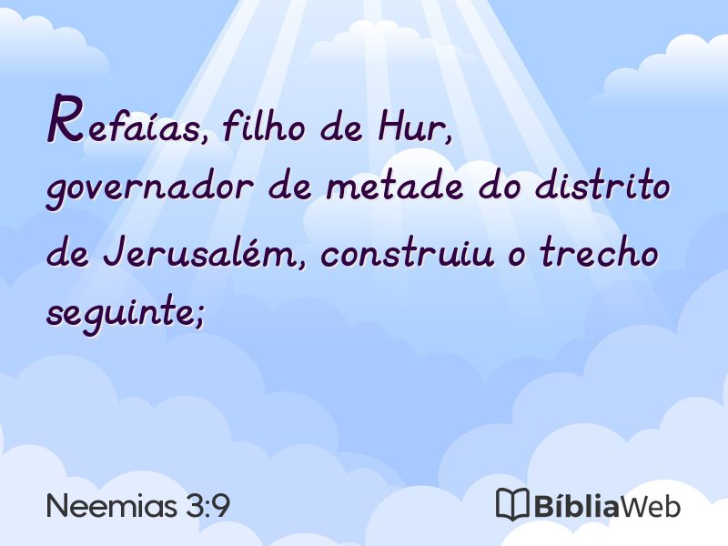 Neemias 3:9 em imagem para compartilhar