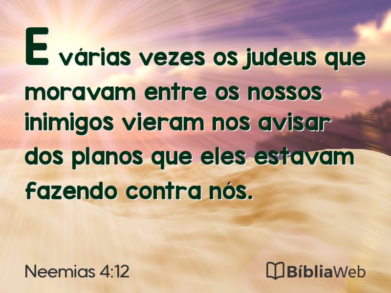 Neemias 4:12 em imagem para compartilhar