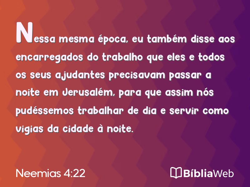 Neemias 4:22 em imagem para compartilhar